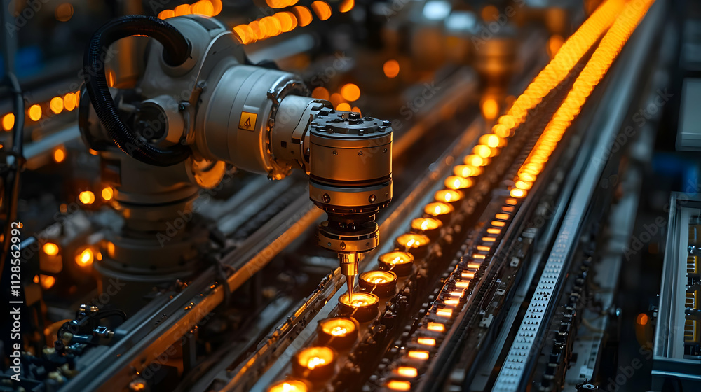 Automated Robotic Arm Processes Glass Precisely Automated Robotic Arm Processes Glass Precisely