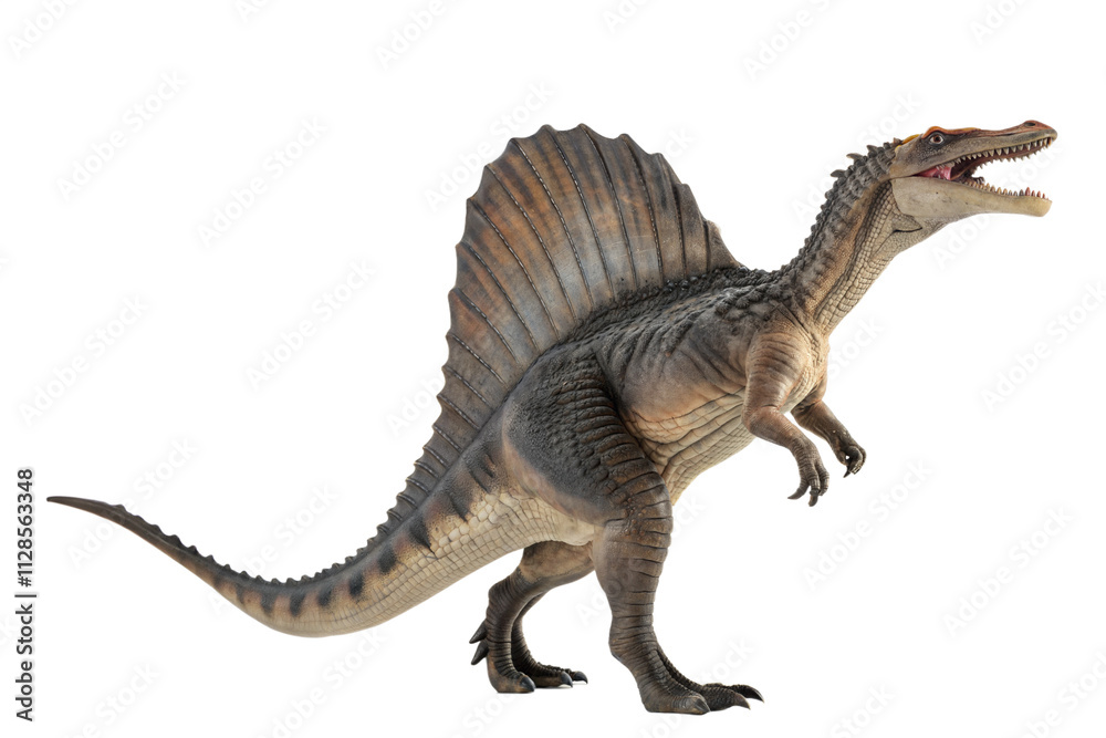 Spinosaurus ,dinosaur on white background . Spinosaurus ,dinosaur on white background .