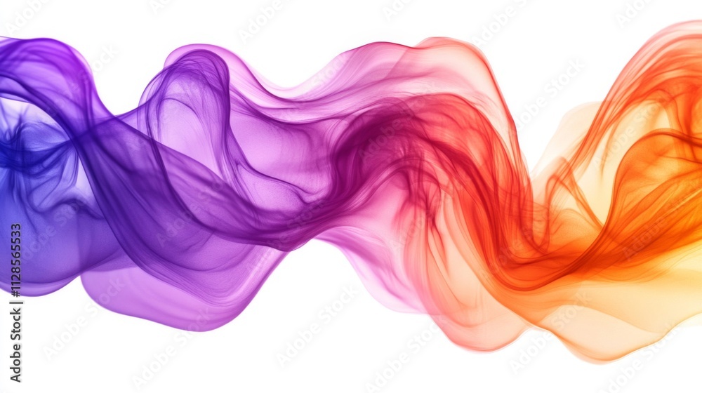 Abstract Colorful Swirling Smoke Wave Design Abstract Colorful Swirling Smoke Wave Design