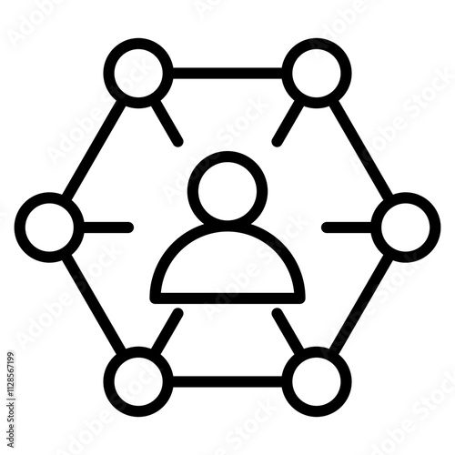 stakeholders single icon