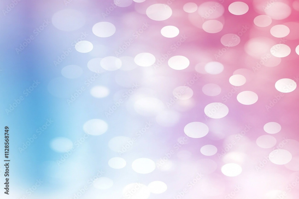 Fototapeta premium Soft Pastel Gradient with Bokeh Light Effect, Abstract Blurred Background for Creative Design Projects