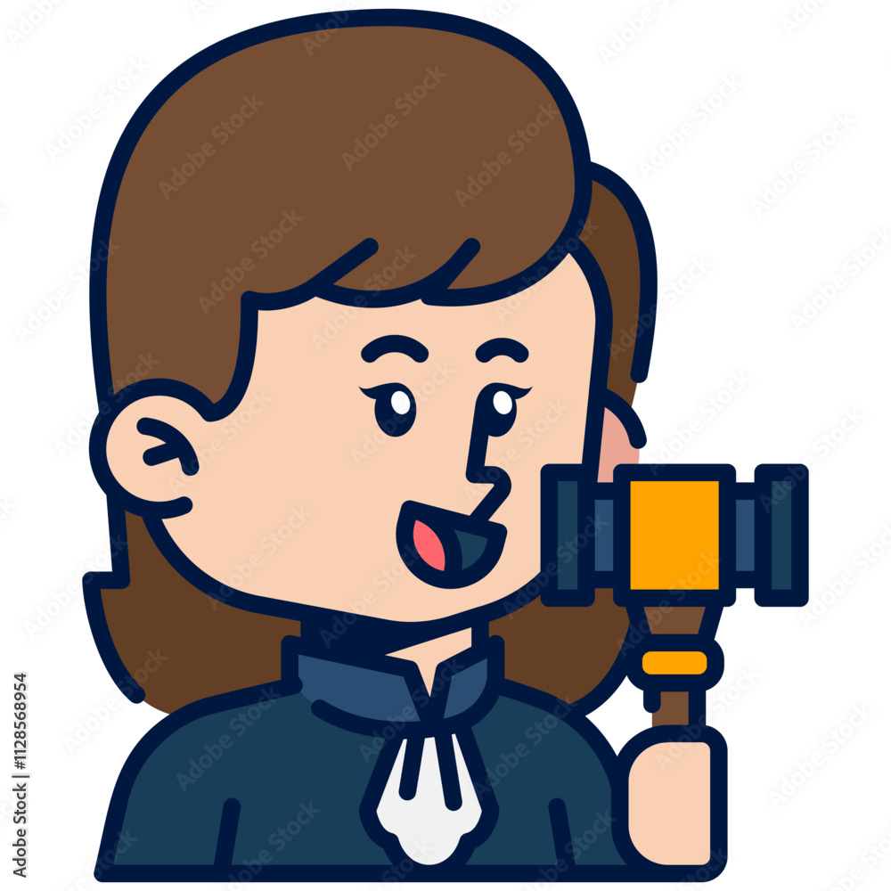 Female Fire_Fighter Job Black Fill Icon Female Fire_Fighter Job Black Fill Icon