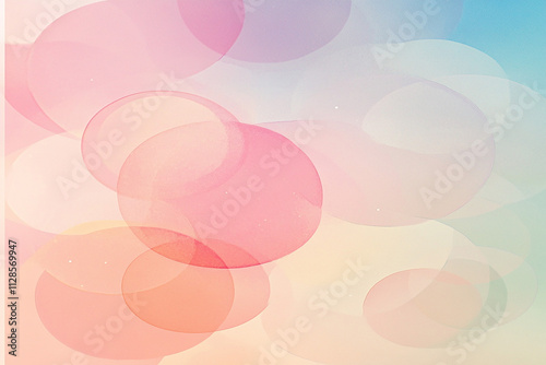 Soft Pastel Gradient with Bokeh Light Effect, Abstract Blurred Background for Creative Design Projects