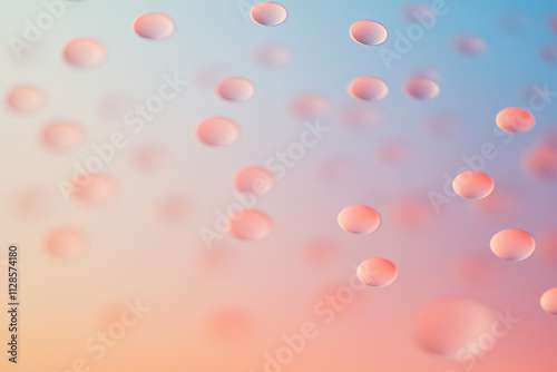 Soft Pastel Gradient with Bokeh Light Effect, Abstract Blurred Background for Creative Design Projects