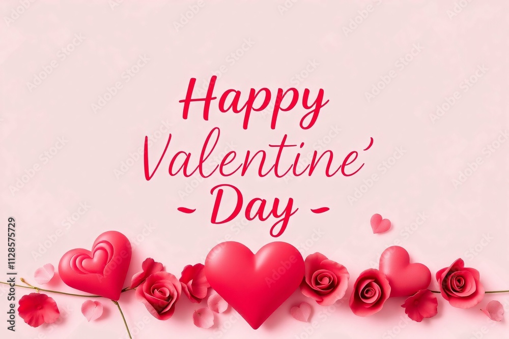 valentines day card with hearts valentines day card with hearts