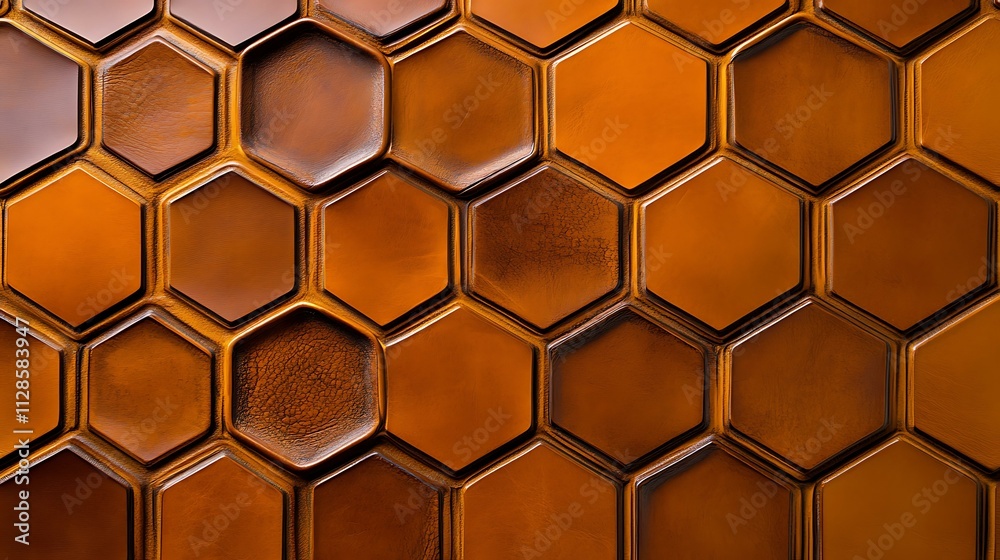 Embossed leather pattern with geometric shapes Embossed leather pattern with geometric shapes