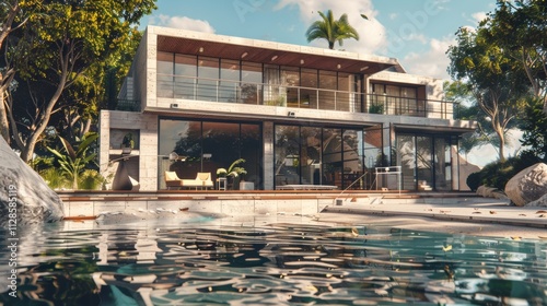 Seaside detached villa with pool and large terrace