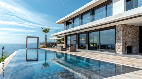 Seaside detached villa with pool and large terrace