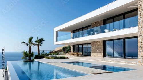 Seaside detached villa with pool and large terrace
