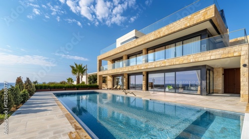 Seaside detached villa with pool and large terrace