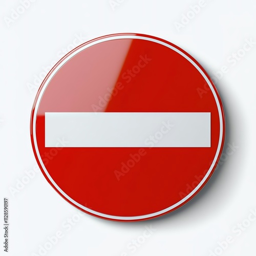 Free Download A red circular sign with a white horizontal bar indicating 