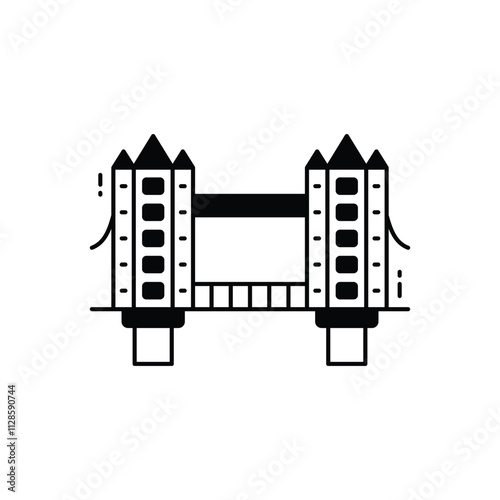 London Bridge vector icon