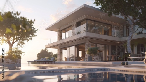 Seaside detached villa with pool and large terrace