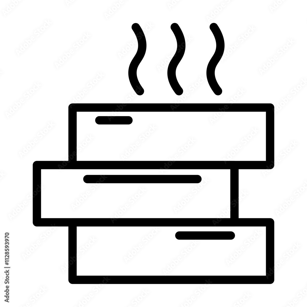 Delivery Boxes Vector Line Icon Design Delivery Boxes Vector Line Icon Design