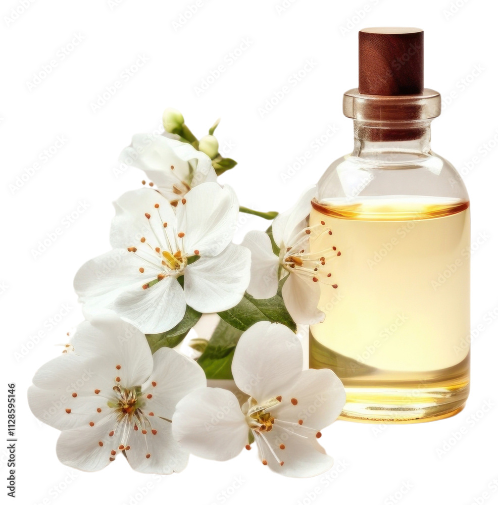 PNG Oil serum bottle flower blossom perfume. PNG Oil serum bottle flower blossom perfume.