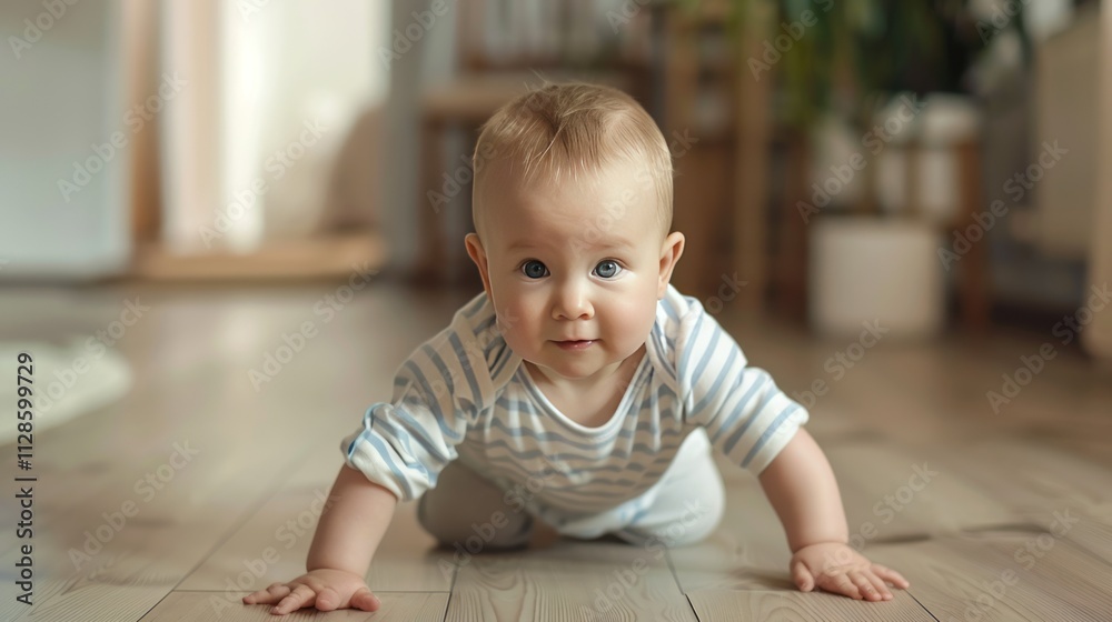cute adorable baby boy crawling inside the house cute adorable baby boy crawling inside the house