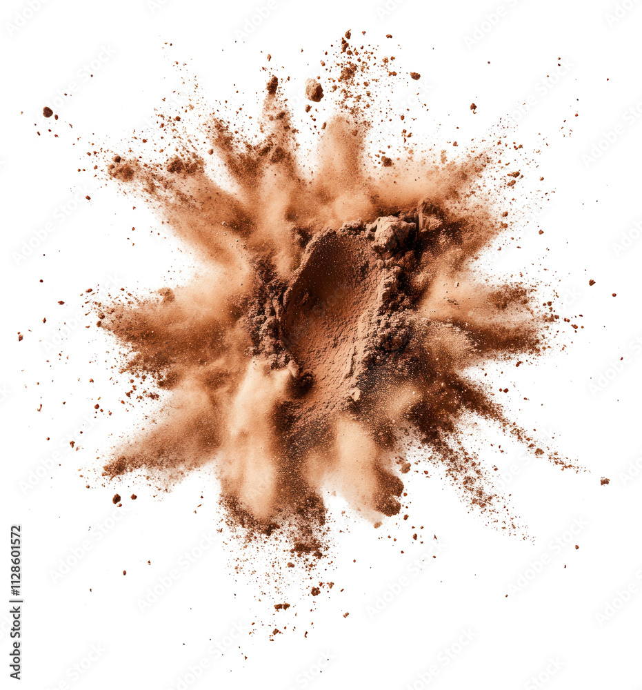 PNG Exploding cocoa powder splash PNG Exploding cocoa powder splash