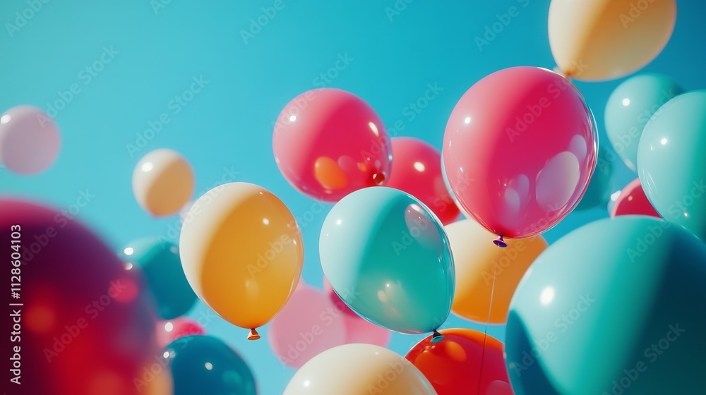 A Colorful Celebration of Joyful Balloons in the Sky A Colorful Celebration of Joyful Balloons in the Sky