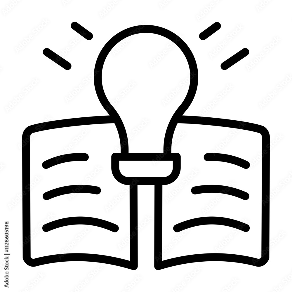 Learning Vector Line Icon Design Learning Vector Line Icon Design