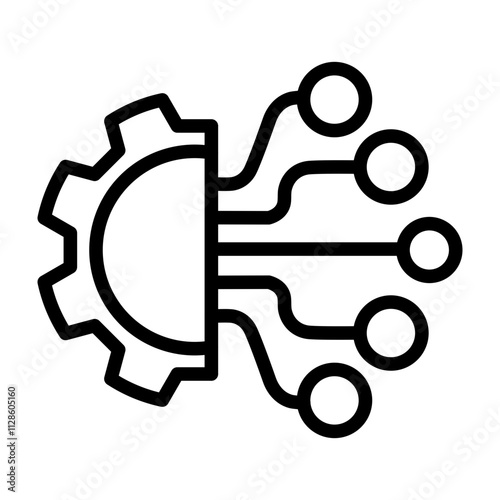 Intelligence Vector Line Icon Design