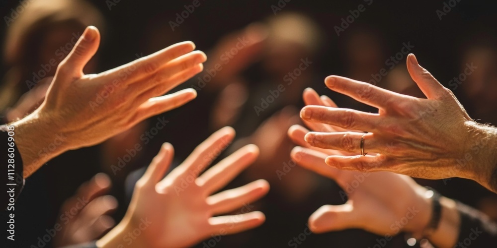 Hands Gesturing Intense Discussion Teamwork Communication Closeup Hands Gesturing Intense Discussion Teamwork Communication Closeup