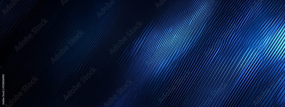 Blue light rays on a dark blue background with a carbon fiber pattern, wave, lights Blue light rays on a dark blue background with a carbon fiber pattern, wave, lights