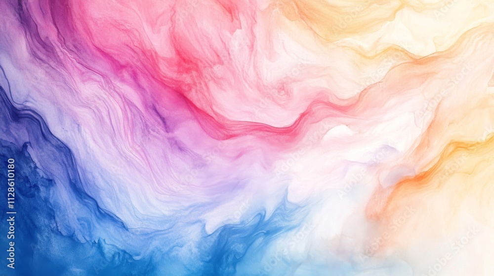 Abstract Colorful Swirls Of Paint In Fluid Motion Abstract Colorful Swirls Of Paint In Fluid Motion