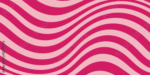 Retro wavy stripes creating a seamless abstract background