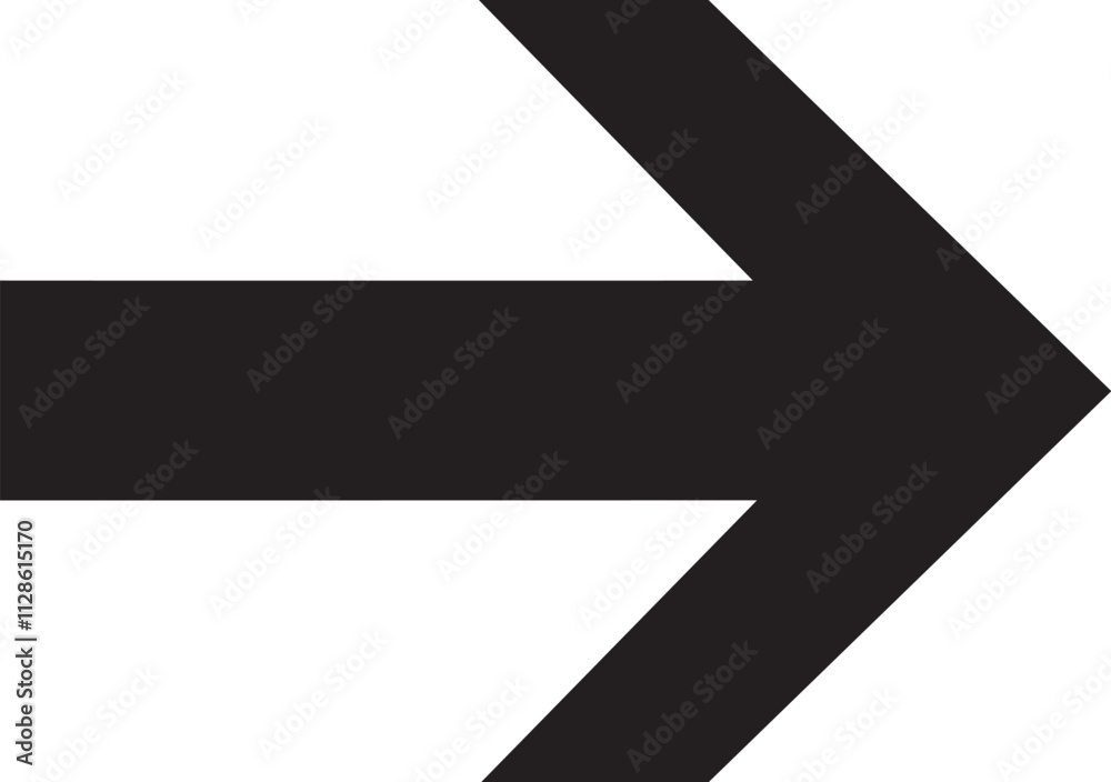 Arrow silhouette isolated on a white background. EPS-10.
Arrow silhouette isolated on a white background. EPS-10.