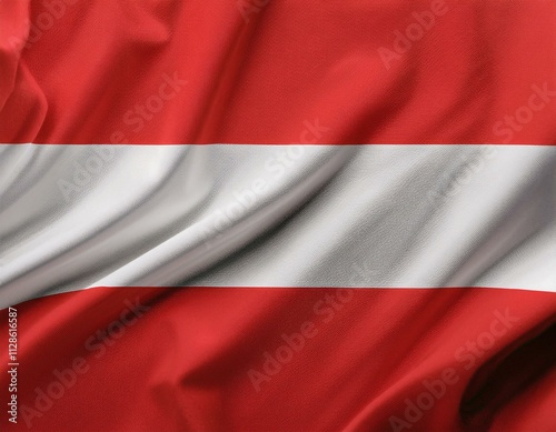 Flag of Austria. Fabric texture of the flag of Austria.