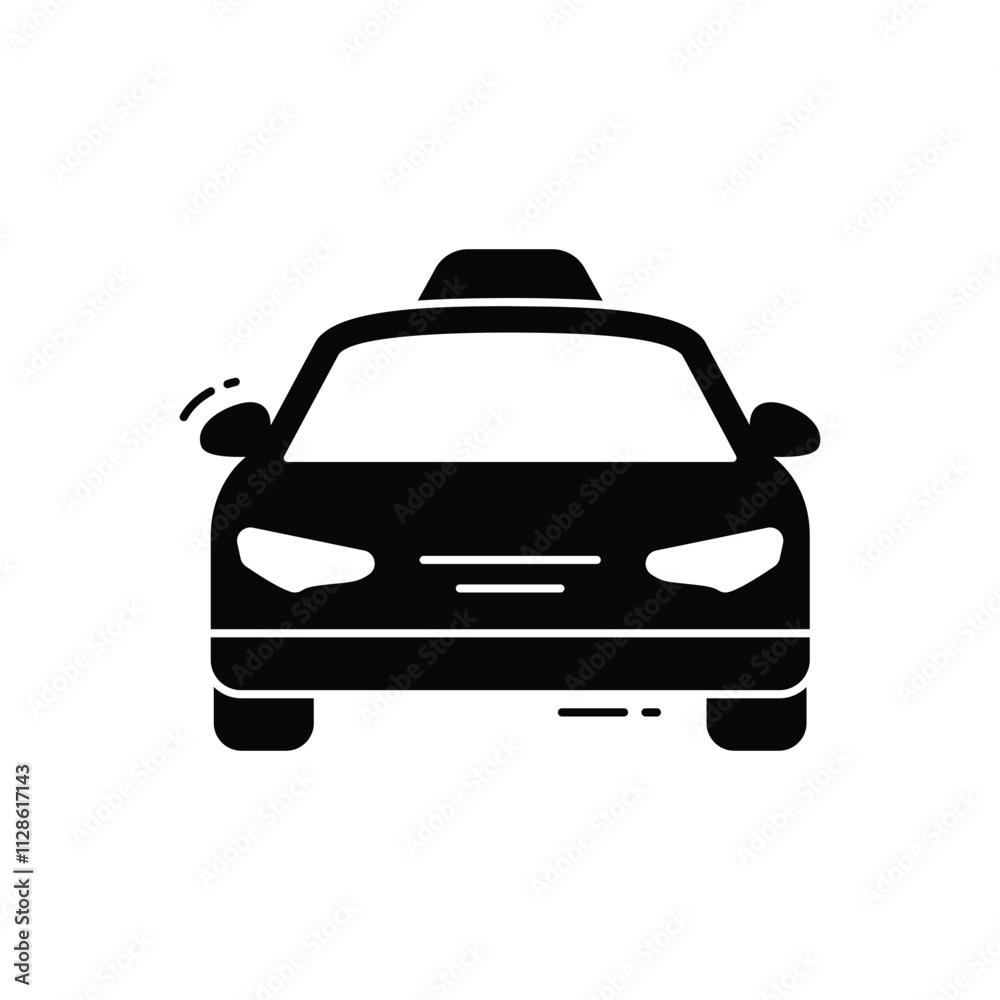 Taxi vector icon