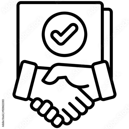 agreement Line Icon