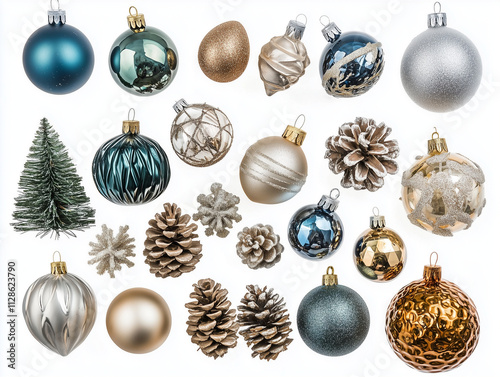 set of christmas balls