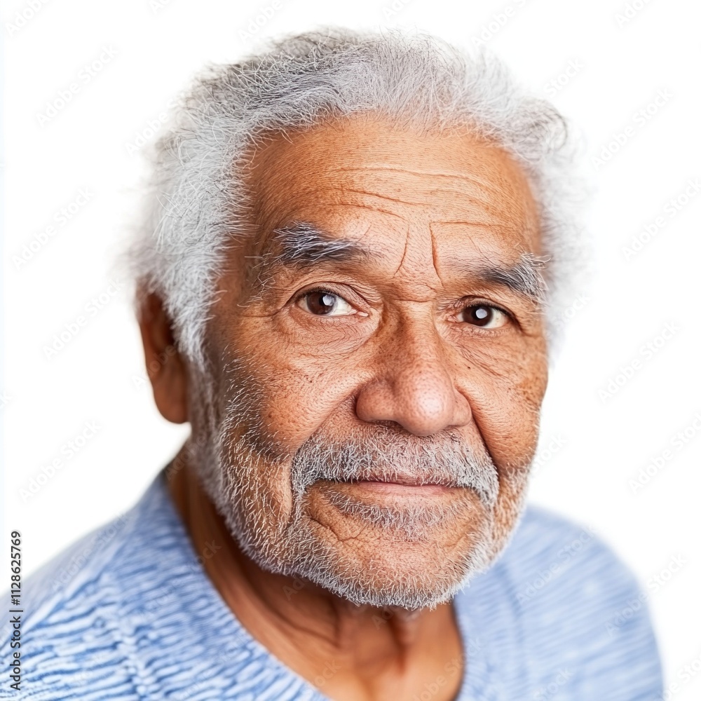 Elderly Australian Aboriginal Portrait Elderly Australian Aboriginal Portrait