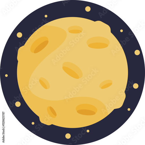 A sleek crescent-shaped moon glowing softly in the dark expanse of space, symbolizing nighttime serenity and cosmic mystery.