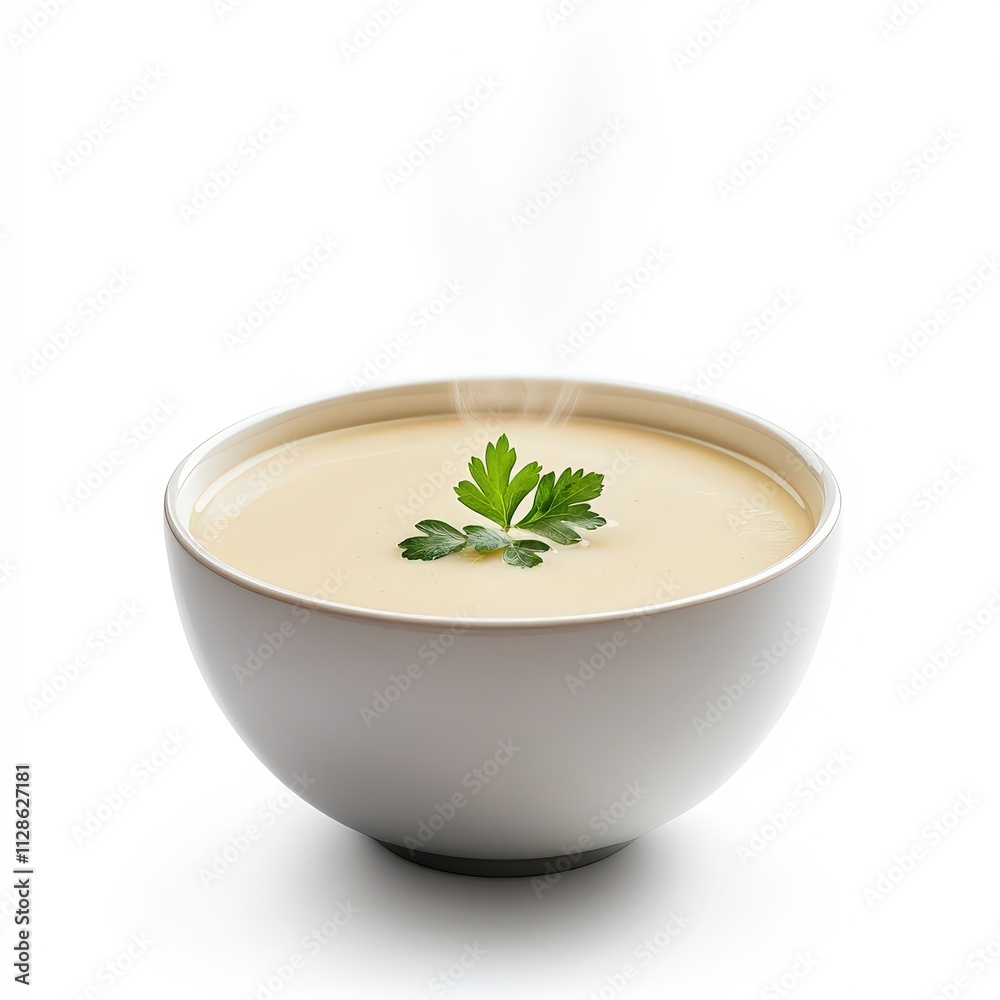 Savoring creamy soup cozy kitchen food photography minimalist setting warm comforting dish Savoring creamy soup cozy kitchen food photography minimalist setting warm comforting dish