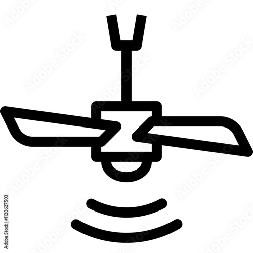 ceiling fan on icon