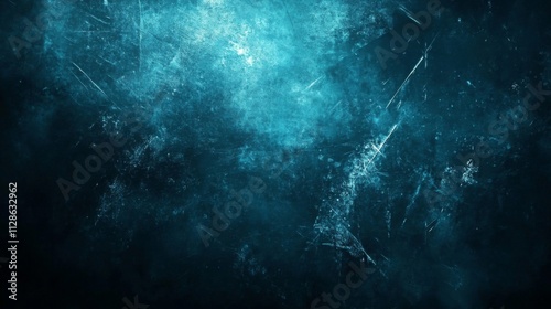 Abstract Teal Grunge Texture Background Image