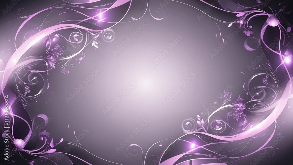 background with light purple patterns on a dark base. intricate swirls, floral motifs or abstract patterns. The design is luxurious, modern and attractive, with smooth gradients and luminous accents background with light purple patterns on a dark base. intricate swirls, floral motifs or abstract patterns. The design is luxurious, modern and attractive, with smooth gradients and luminous accents