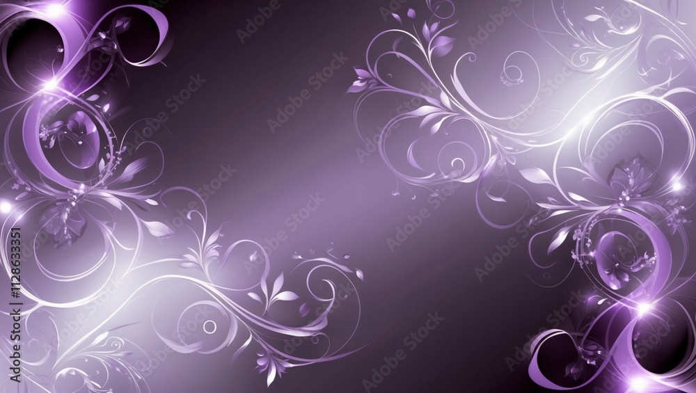background with light purple patterns on a dark base. intricate swirls, floral motifs or abstract patterns. The design is luxurious, modern and attractive, with smooth gradients and luminous accents background with light purple patterns on a dark base. intricate swirls, floral motifs or abstract patterns. The design is luxurious, modern and attractive, with smooth gradients and luminous accents