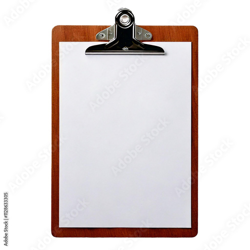 Obraz na płótnie Blank clipboard clip board on transparent background isolated w salonie