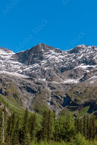 Snow view of Siguniang Mountain, Shuangqiao Valley, Aba, Sichuan Province, China