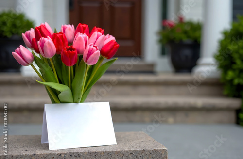 bouquet of tulips #1128642782