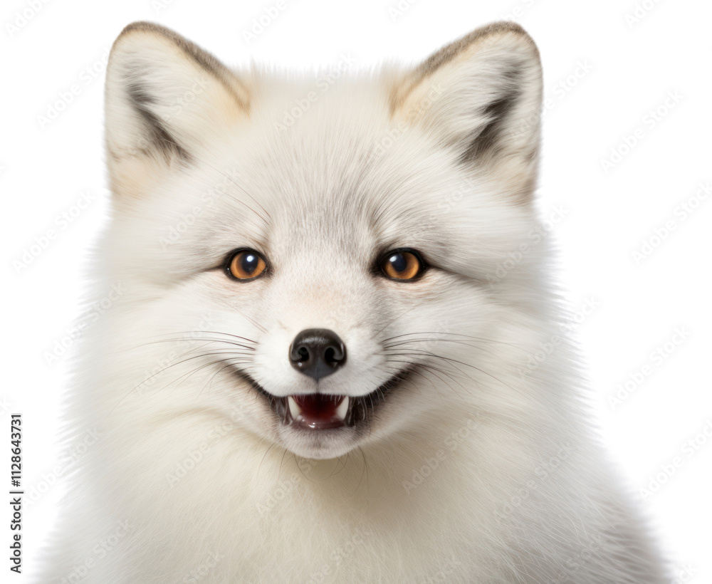 PNG Arctic fox portrait mammal animal. PNG Arctic fox portrait mammal animal.