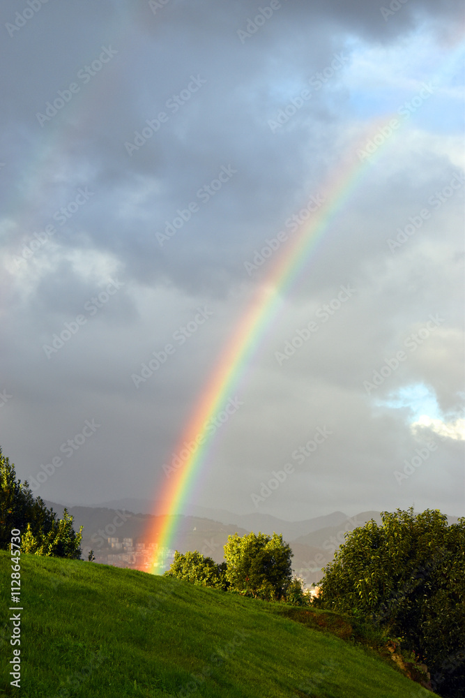 Rainbow on a stormy day in Bilbao. Rainbow on a stormy day in Bilbao.