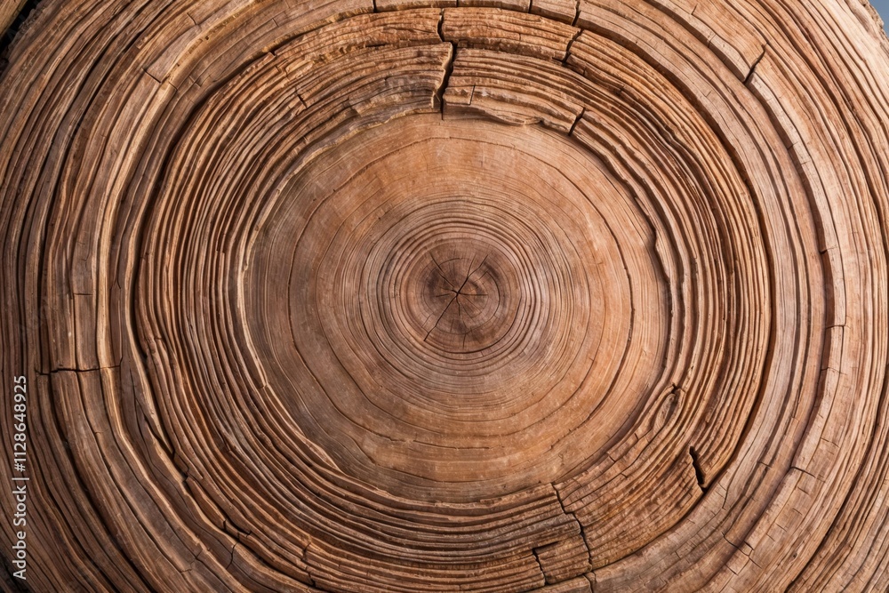 Natural wood texture showing tree rings and growth patterns