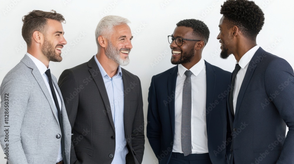 Happy Diverse Businessmen Team Meeting Happy Diverse Businessmen Team Meeting