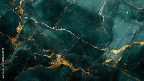 Rich emerald green marble background