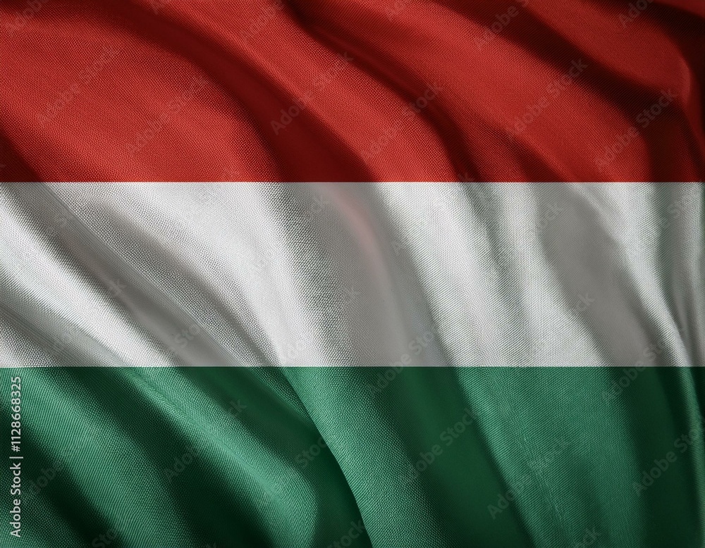 Obraz premium National Flag of Hungary, Hungary Flag,