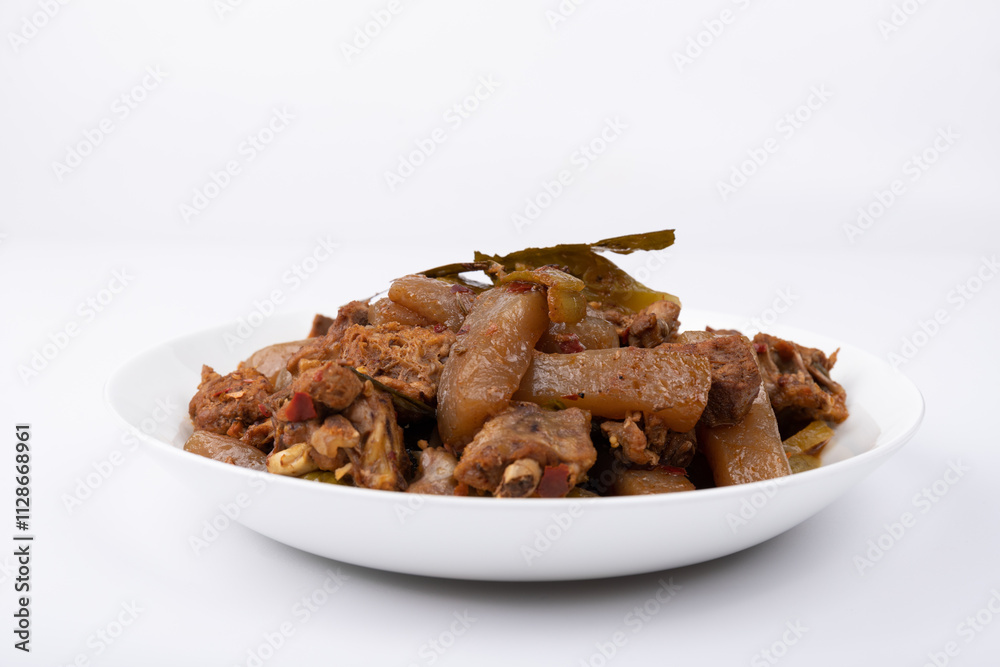Braised duck with pickled cabbage and konjac Braised duck with pickled cabbage and konjac